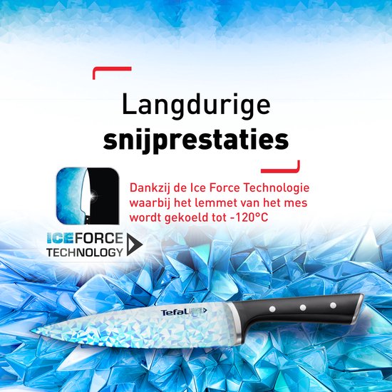 Tefal Ice Force Messenset - 4-delig - RVS - Incl. messenblok