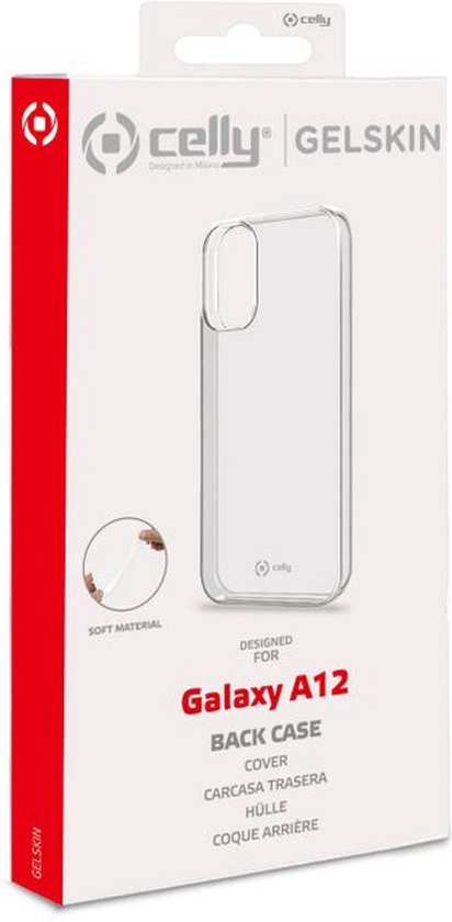 Celly hoesje geschikt voor Samsung Galaxy A12 - TPU Back Cover - Transparant