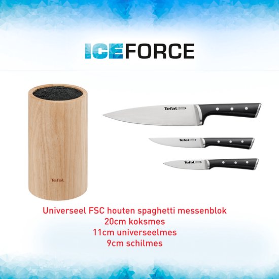 Tefal Ice Force Messenset - 4-delig - RVS - Incl. messenblok
