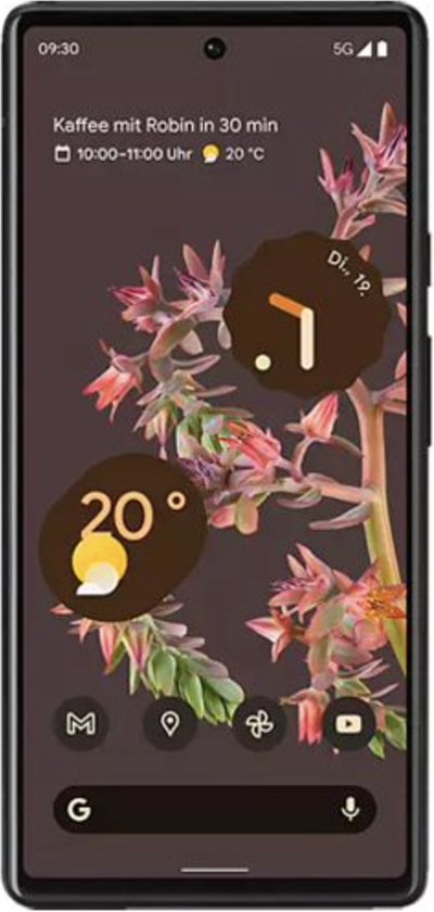 Google Pixel 6 - 128GB - 5G - (Zwart) (6.4 inch)