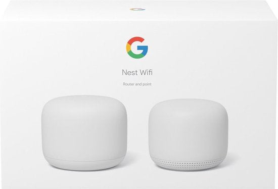 Google Nest WiFi Router en WiFi Punt - Mesh Wifi - Wit