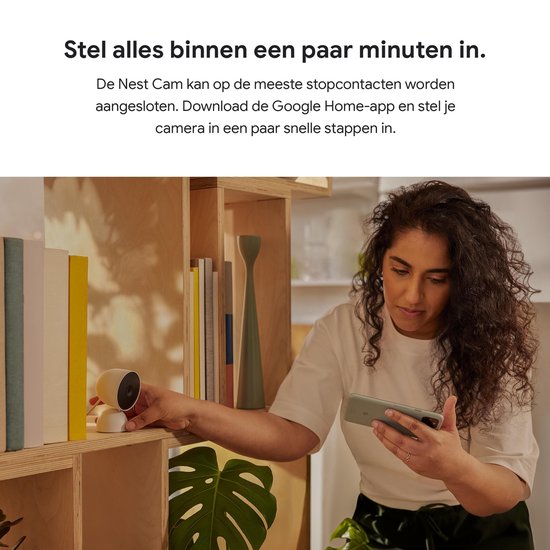 Google Nest Cam - Bedraad - Voor binnen