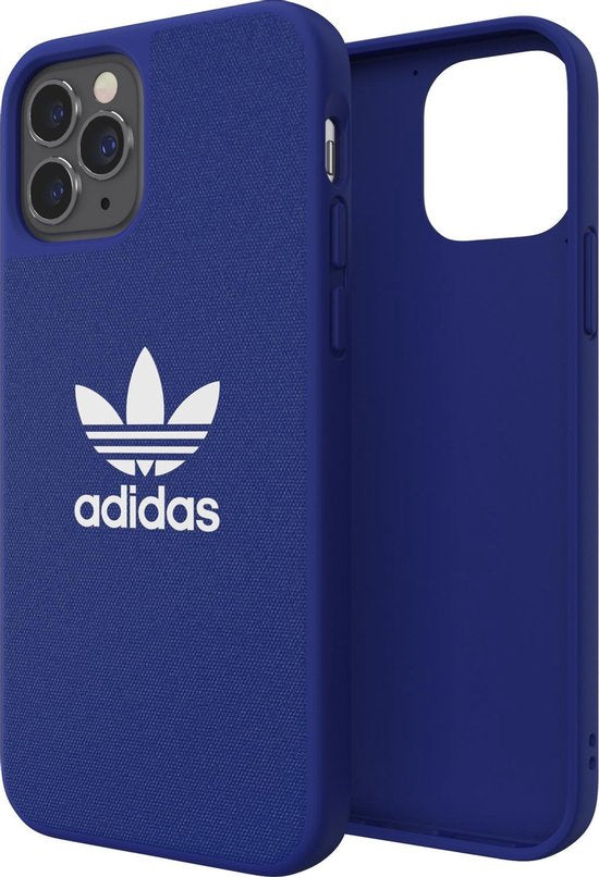 Adidas Originals hoesje geschikt voor Apple iPhone 12/12 Pro - TPU Back Cover - Blauw; Blauw / Blue