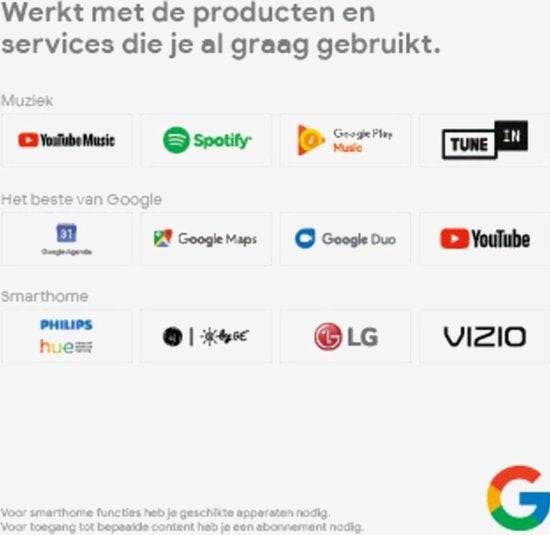 Google Nest Mini - Smart Speaker / Zwart / Nederlandstalig