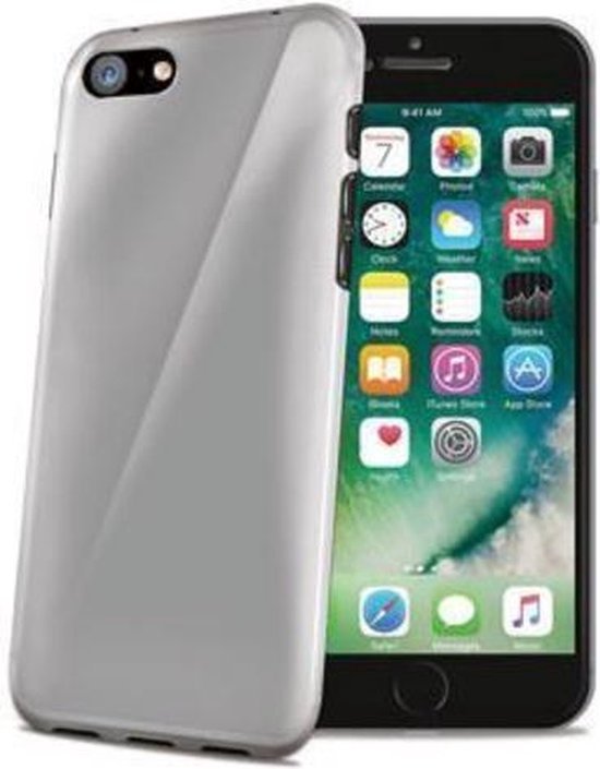 Apple iPhone 8 Plus Hoesje - Celly - Gelskin Serie - TPU Backcover - Transparant - Hoesje Geschikt Voor Apple iPhone 8 Plus