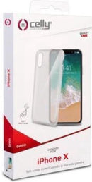Gelskin Beschermhoes voor iPhone X/XS, Transparant - Rubber - Celly