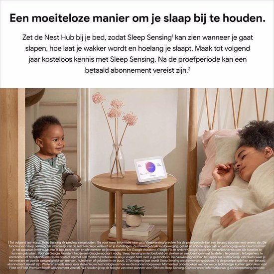 Google Nest Hub (2e generatie) - Chalk