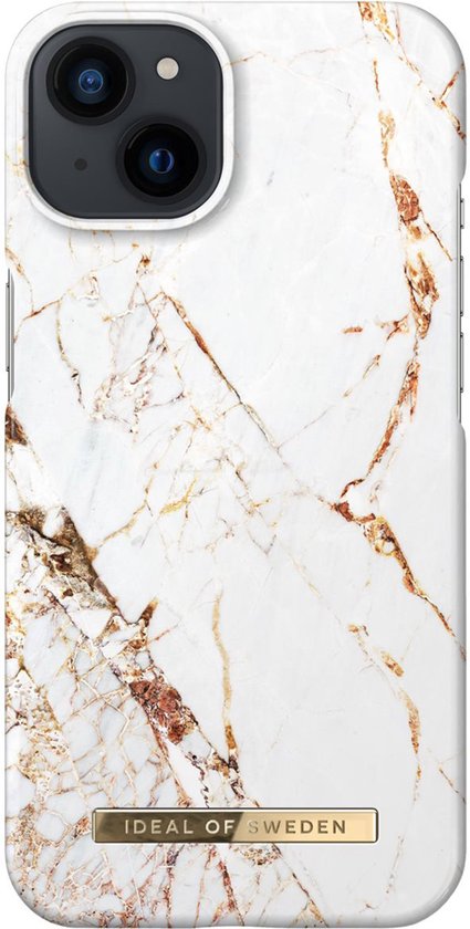 ideal-of-sweden-hoesje-geschikt-voor-apple-iphone-13-kunststof-back-cover-meerkleurig-carrara-gold