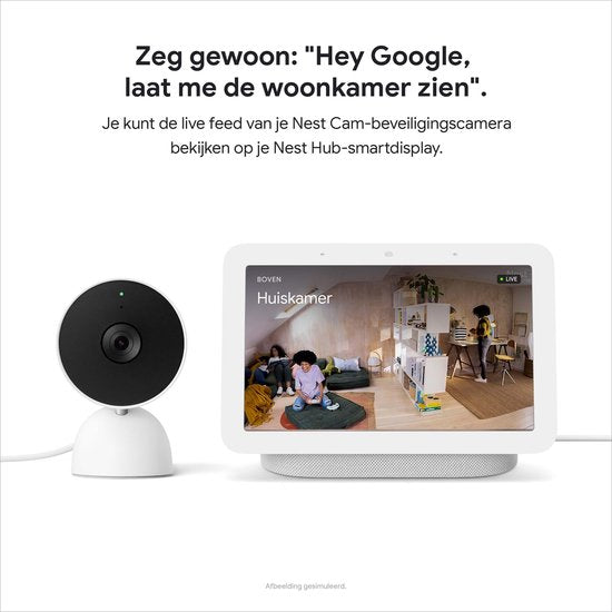 Google Nest Cam - Bedraad - Voor binnen