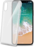 Gelskin Beschermhoes voor iPhone X/XS, Transparant - Rubber - Celly