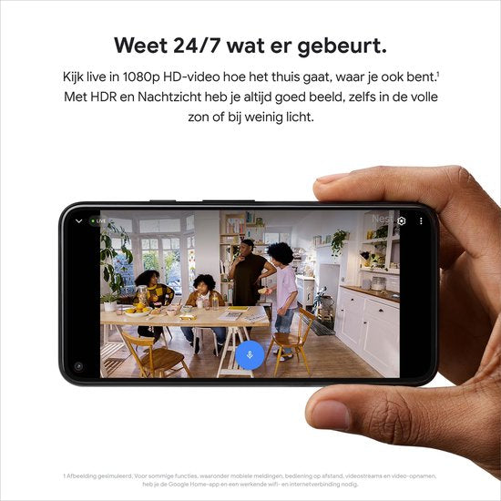 Google Nest Cam - Bedraad - Voor binnen