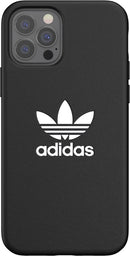 adidas hoesje geschikt voor Apple iPhone 12/12 Pro - Kunststof/Kunststof/TPU Back Cover - Zwart